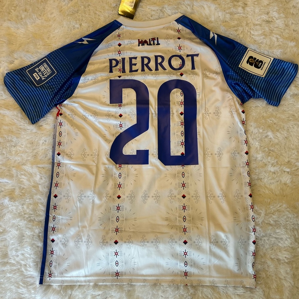 Haiti FIFA Football Unites Blue & White Soccer Jersey
